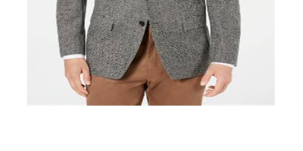 Ralph Lauren Men's Herringbone Regular Fit Wool Blend Suit Gray Size 42