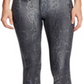 William Rast Women's Sculpted Coated Snake Print Skinny Jeans Black Size 31