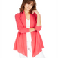 Charter Club Women's Rolled Edge Pure Cashmere Cardigan Pink Size S