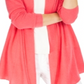 Charter Club Women's Rolled Edge Pure Cashmere Cardigan Pink Size S
