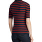 Ralph Lauren Women's Striped Short Sleeve T-Shirt Top Blue Size Petite Large