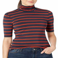 Ralph Lauren Women's Striped Short Sleeve T-Shirt Top Blue Size Petite Large