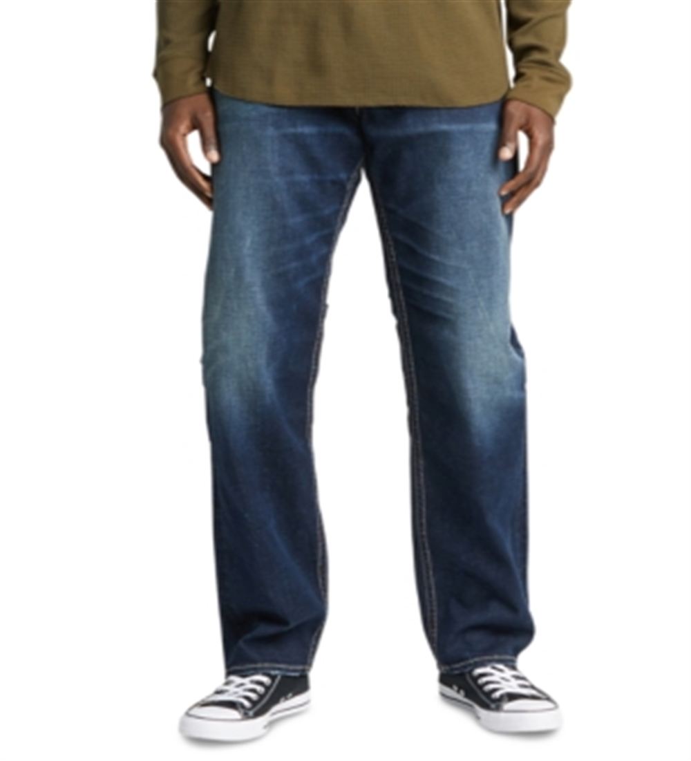 Silver Jeans Co. Men's Hunter Athletic Fit Tape Jeans Blue Size 30X30