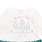 First Impressions Baby Girl's Cotton Peplum Hem Tunic White Size 3-6M