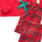 Max & Olivia Big Girl's 2 Pc Believe Santa Pajama Set Red Size M