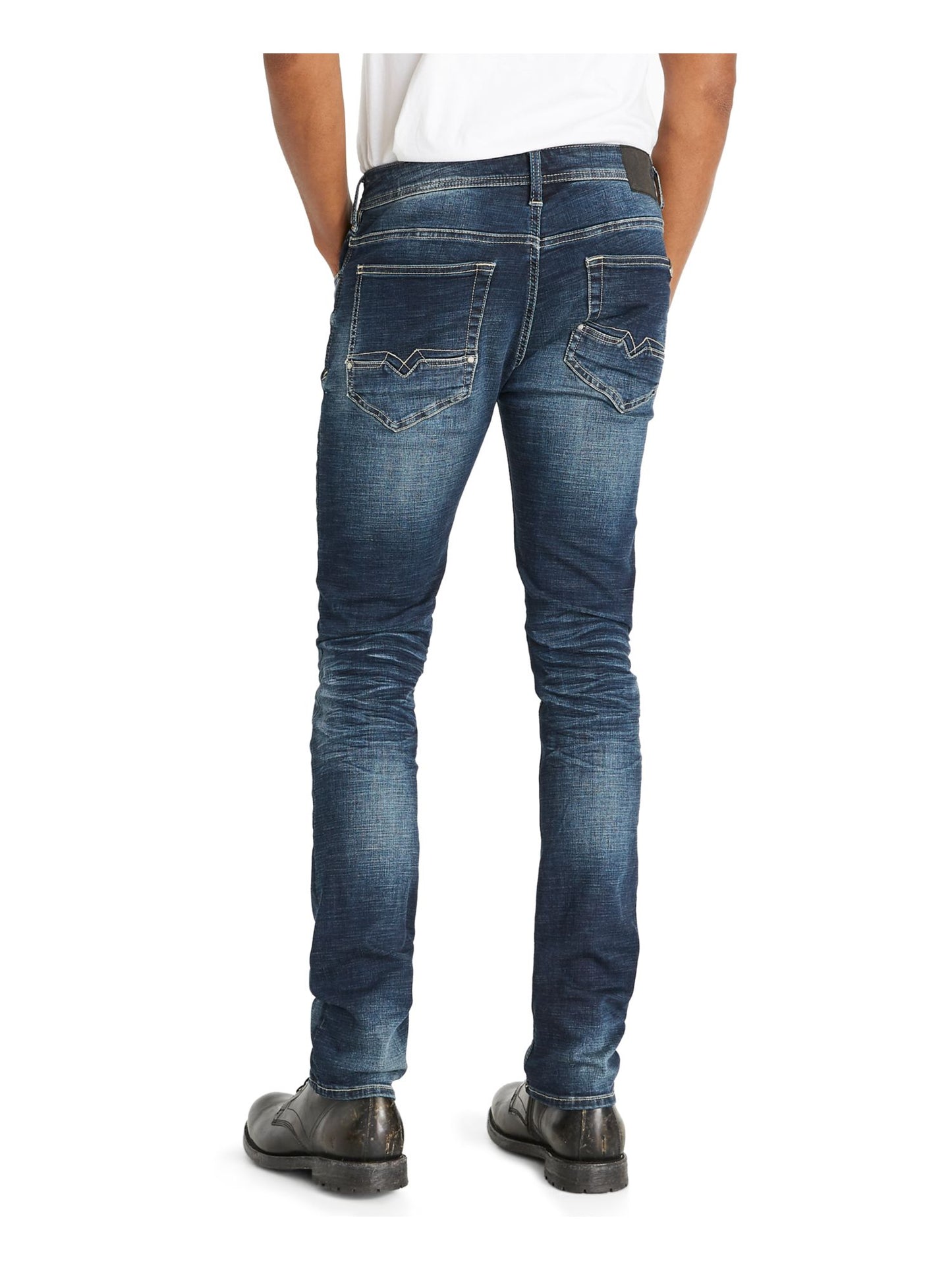 Buffalo Men's Straight Leg Heather Jeans Blue Size 32 X 30