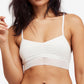 Free People Women's Intimates Ruched Eyelet Everyday Sports Bra Brown Size X-Small