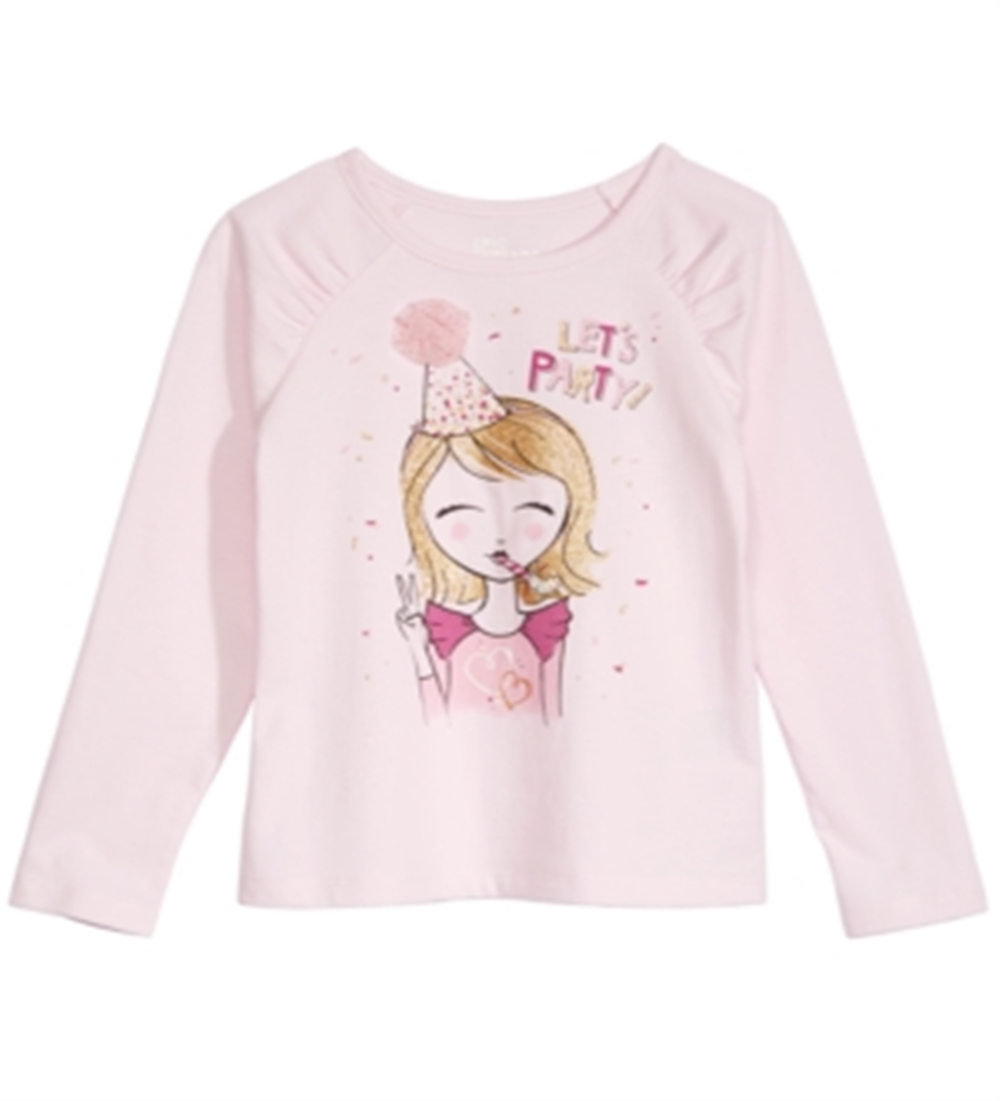 Epic Threads Little Girl's Let's Party T-Shirt Pink Size 6