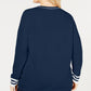 Tommy Hilfiger Women's Cotton V Neck Sweater Blue Size 2X
