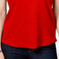 Style & Co Women's V Neck Pocket T-Shirt Gray Size PP