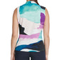 DKNY Women's V Neck Knotted Twist Top Black Size X-Large