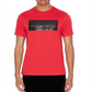 AX Armani Exchange पुरुषों की उभरा हुआ लोगो टी-शर्ट लाल XL साइज़