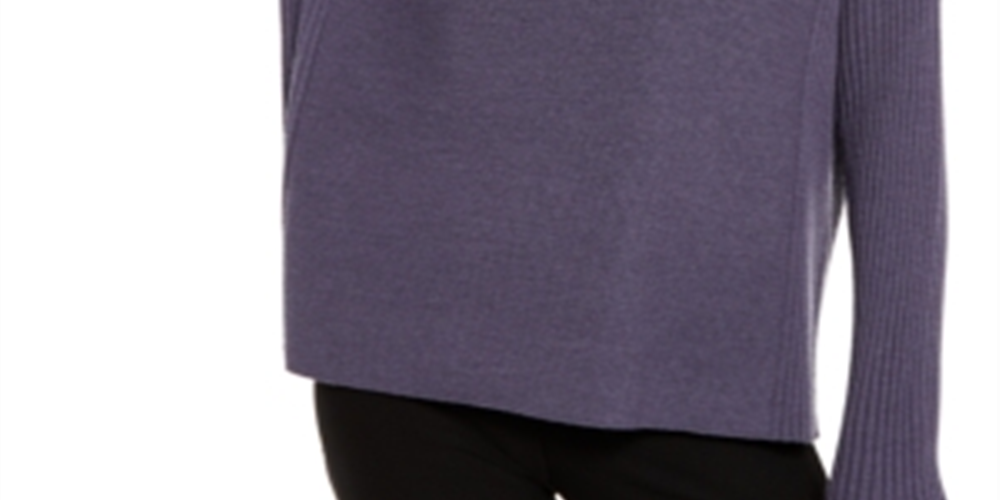 Eileen Fisher Women's Textured Long Sleeve Jewel Neck Sweater Green Size X-Large