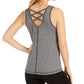 Ideology Women's Believe Fitness Running Tank Top Gray Size XL