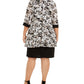 R & M Richards Women's 3/4 Sleeve Top Black Size 20W