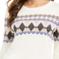 Charter Club Women's Fair Isle Sweater -White Size XS