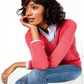 Charter Club Women's V Neck Cashmere Sweater Red Size -XS
