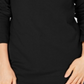Karen Scott Women's Cotton Envelope Neck Sweater Black Size XL