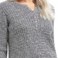 Karen Scott Women's Cable Knit Henley Sweater Purple Size S