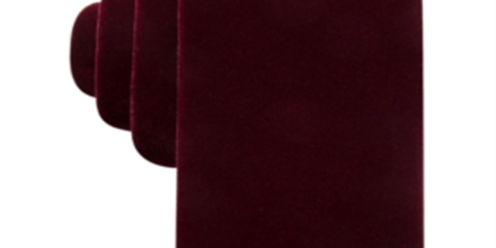 Ryan Seacrest Distinction Men's Solid Velvet Self Tied Necktie Purple Size One Size