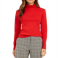 Charter Club Women's Pima Turtleneck Top Red Size X-Small