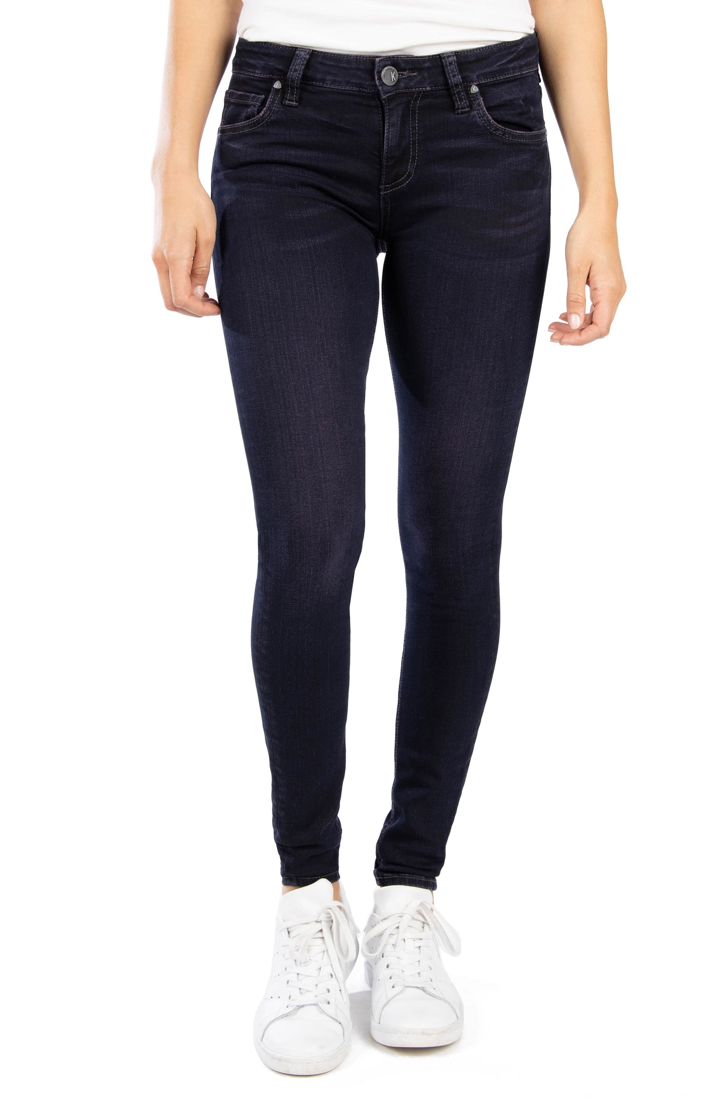 Kut from the Kloth Women's Mia Toothpick Skinny Jeans Blue Size 14