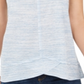 Style & Co Women's V Neck High Low Tank Top Blue Size X-Large