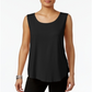 JM Collection Women's Scoop Neck Tank Top Green Size XX-Large