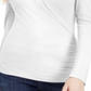 INC International Concepts Women's Wrap Long Sleeves Top White Size Petite X-Small