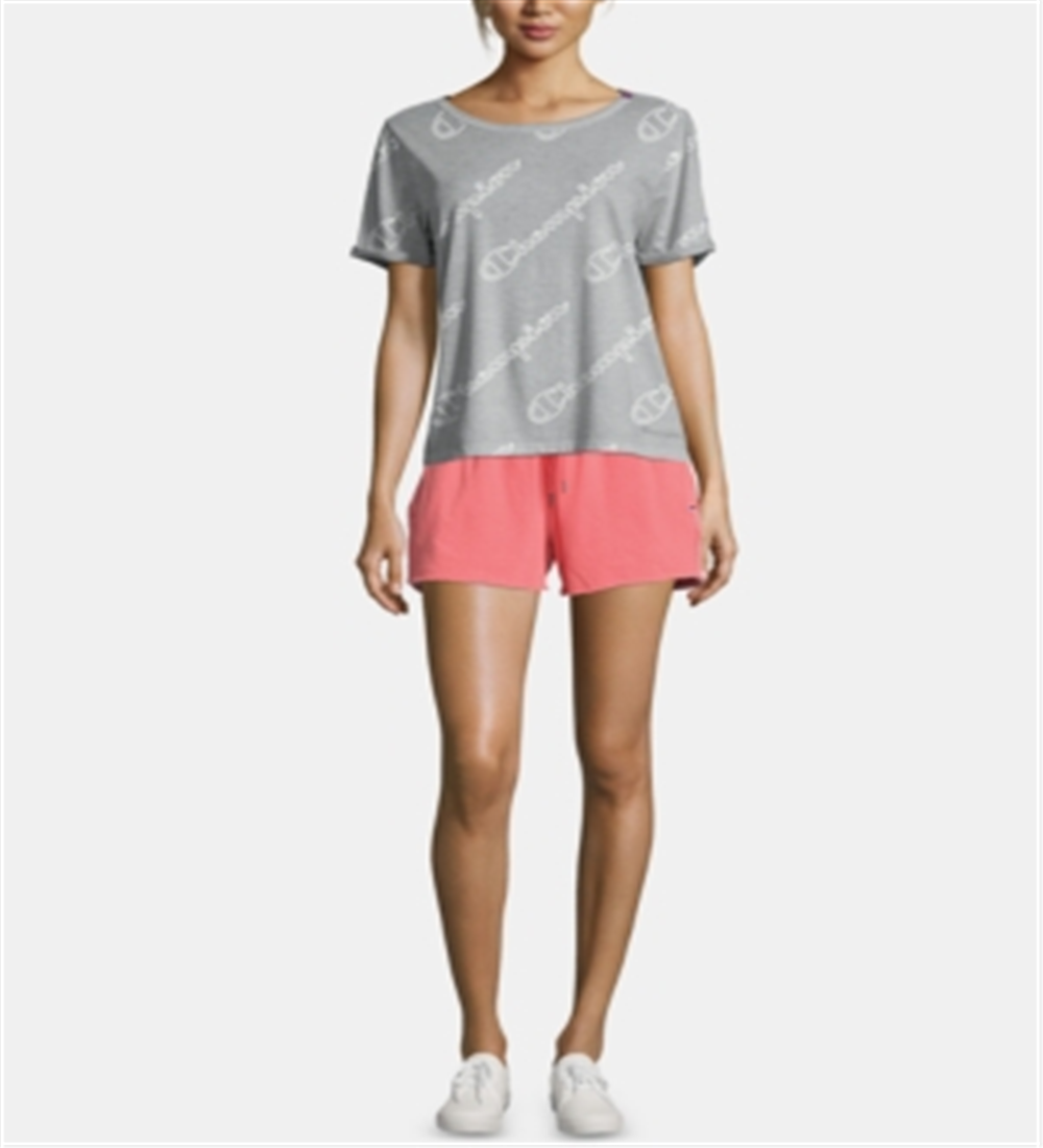 Champion Women's Fitness Running Crop Top Gray Size Large