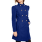 INC International Concepts Women's Double Breasted Coat Blue Size X-Large