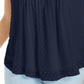 Charter Club Women's Pleated Clip Dot Top Blue Size Small