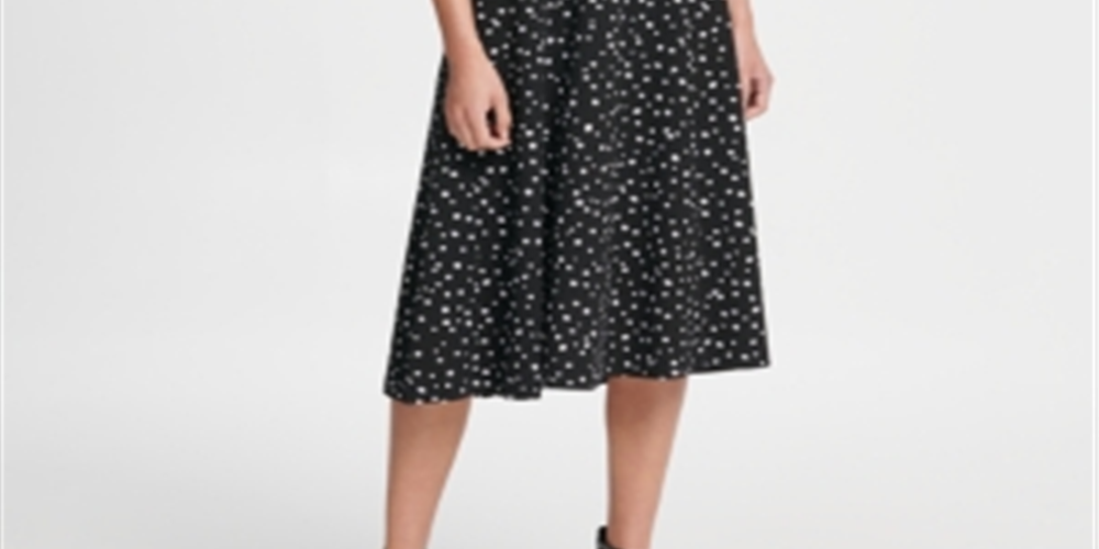DKNY Women's Sleeveless MIDI Dress Black Size 8