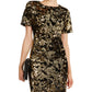 INC International Concepts Women's Sequin Dress Yellow Size Petite