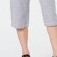 Karen Scott Women's Cotton Seersucker Capri Pants Blue Size X-Large