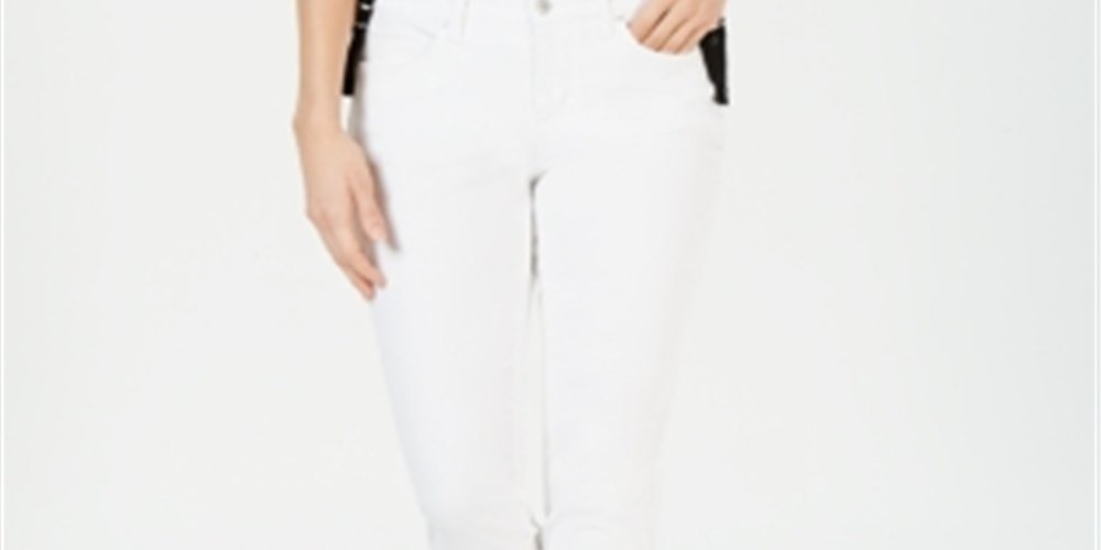 Charter Club Women's Tummy Control Bristol Capri Jeans White Size 16