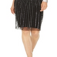 Adrianna Papell Embellished Illusion Sheath Dress Black Size 4