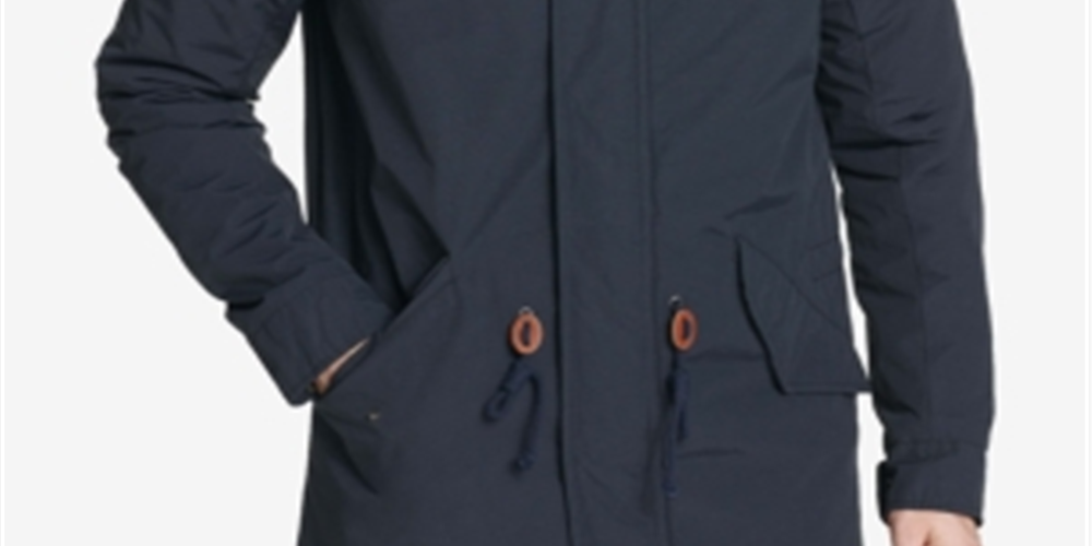 Levi's Men's Long Hooded Parka Jacket Blue Size XX-Large