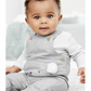 Carter's Baby Boy's 2 Pc Bear Overalls & Striped T-Shirt Set Gray Size Newborn