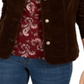 Charter Club Women's Corduroy Jacket Brown Size Petite L