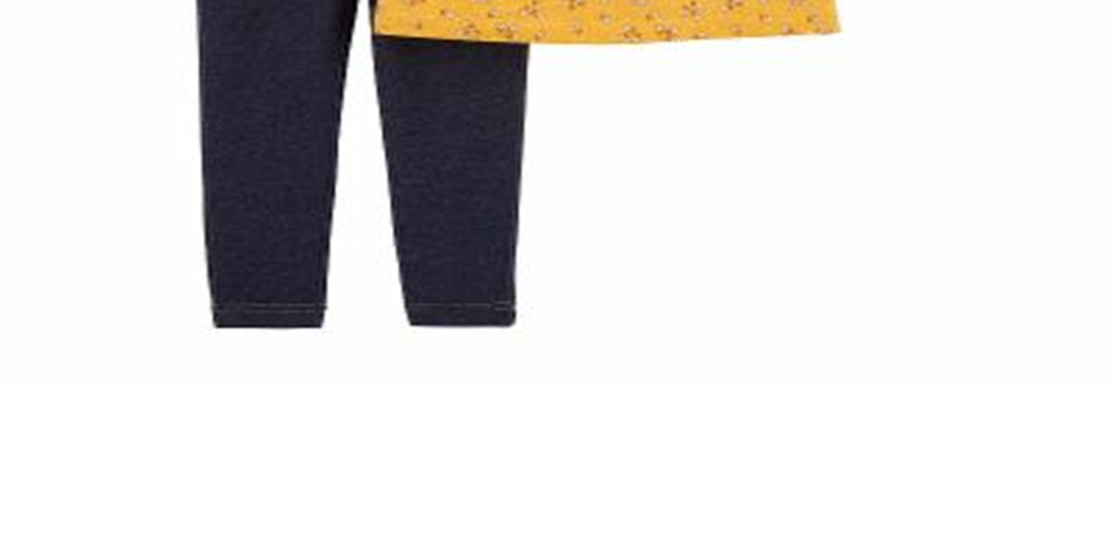 Carter's Toddler Girl's 2 Pc Floral Print Top & Denim Leggings Set Yellow Size 2T