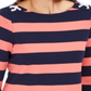 Charter Club Women's Grommet Trim Striped Top Red Size XX-Large