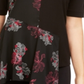 Alfani Women's Asymmetrical Scarf Top Black Size Large