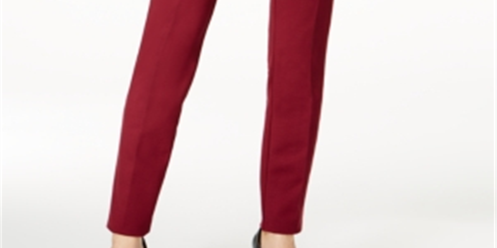 Alfani Women's Hollywood Skinny Pants Red Size 6 Petite