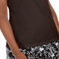 Karen Scott Women's Embellished Keyhole Tank Brown Size Small