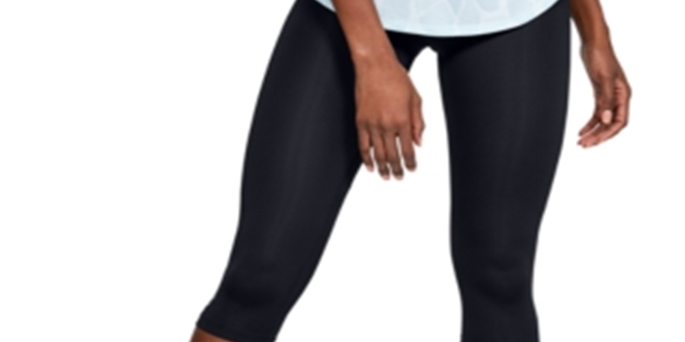 Under Armour Women's Fly Fast Running Capris Leggings Pink Size Small