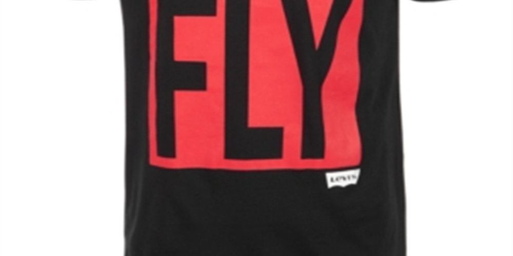 Levi's Men's Button Your Fly T-Shirt Black Size Medium