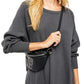 Free Women's Amelia Cotton Waffle Knit Thermal Top Black Size X-Small
