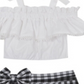 Rare Editions Little Girl's Knit Top and Short Set White Size 5