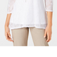 Jm Collection Women's Petite Overlay Necklace Top Bright White Size Petite XL